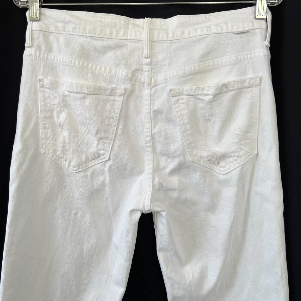 Mother Superior The Almost Saint Cropped Distressed Jeans Almost Innocent Sz 26 - Picture 10 of 14